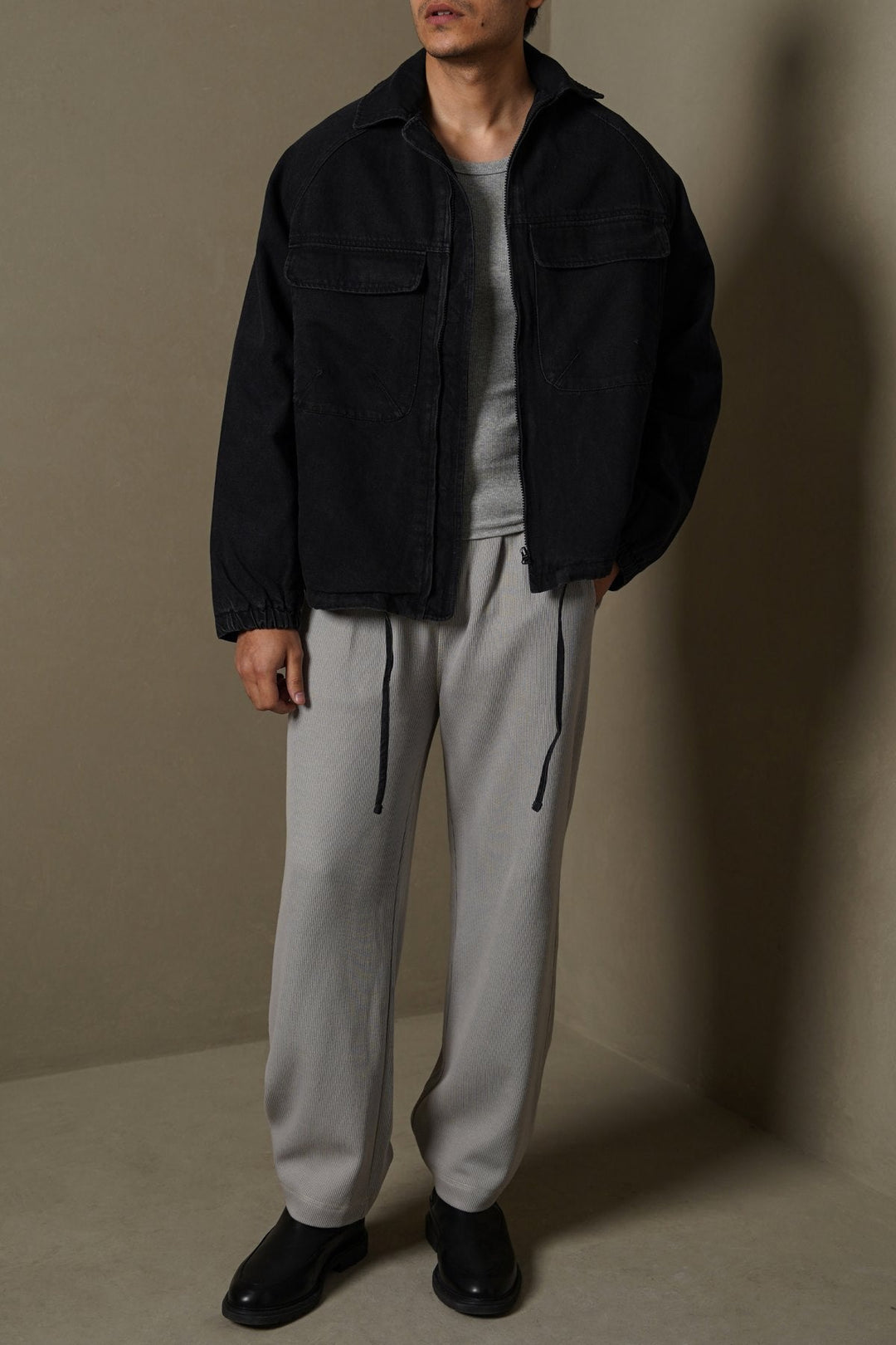 BLACK JAPANESE DENIM JACKET