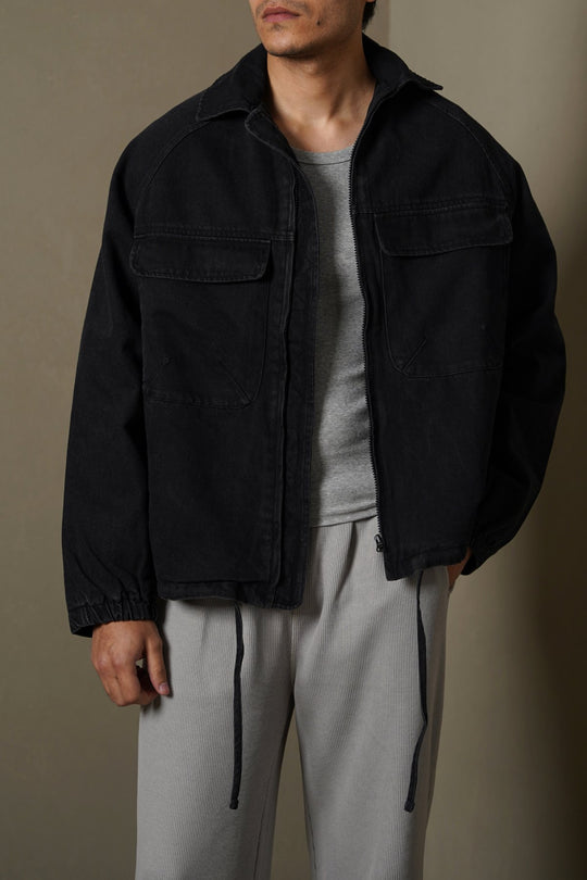 BLACK JAPANESE DENIM JACKET