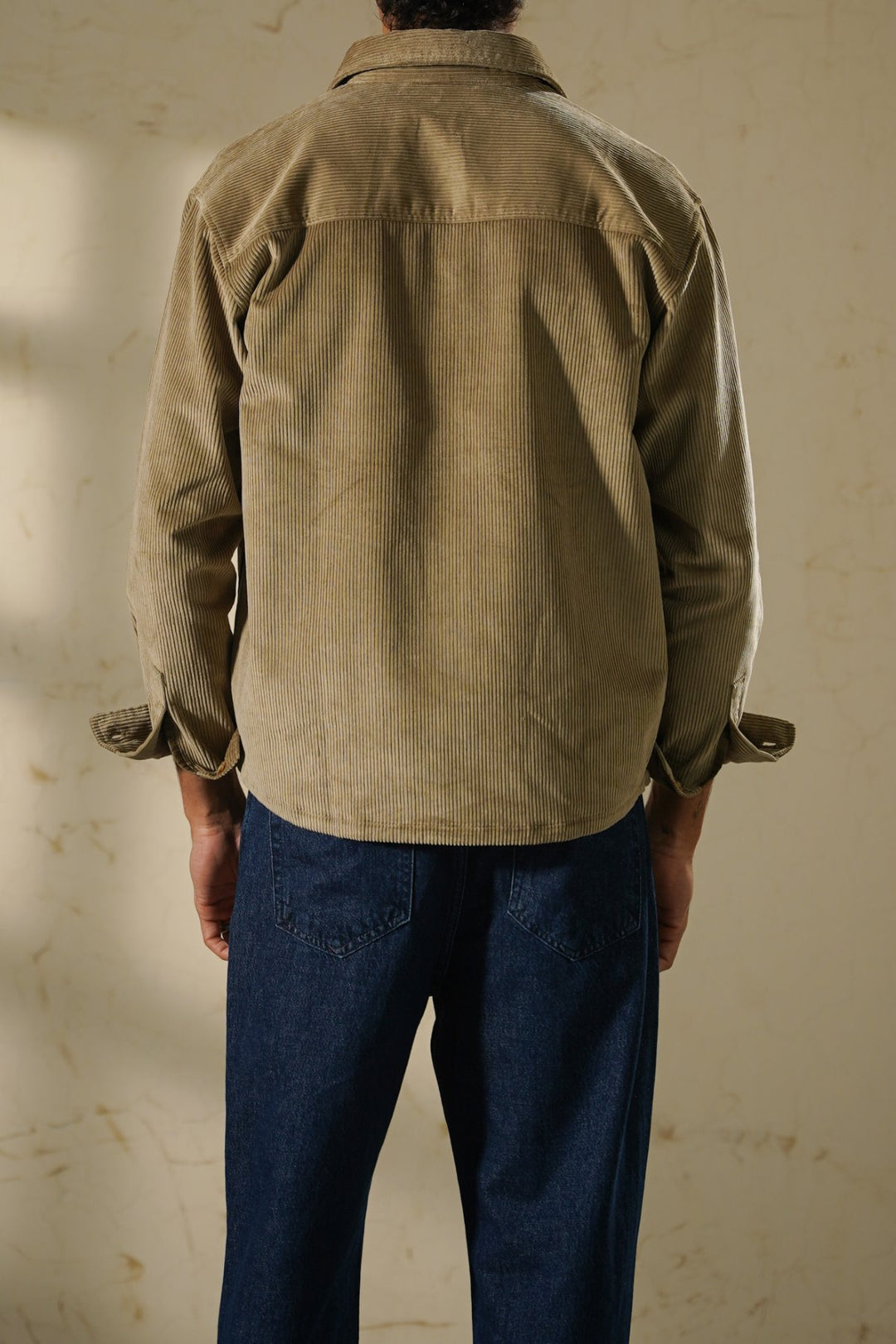 KHAKI CORDUROY SHACKET