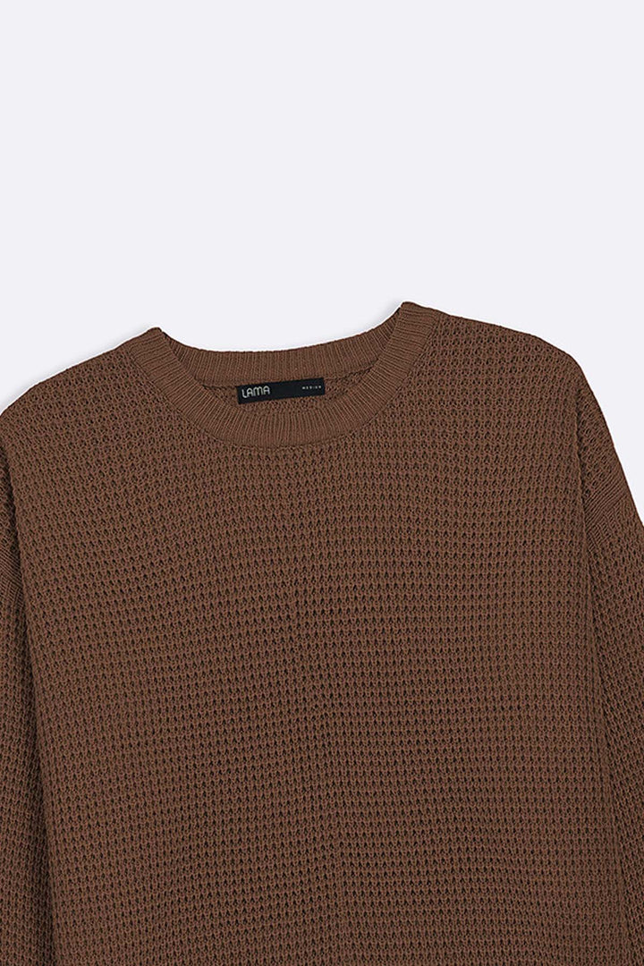 BROWN FISHERMAN SWEATER