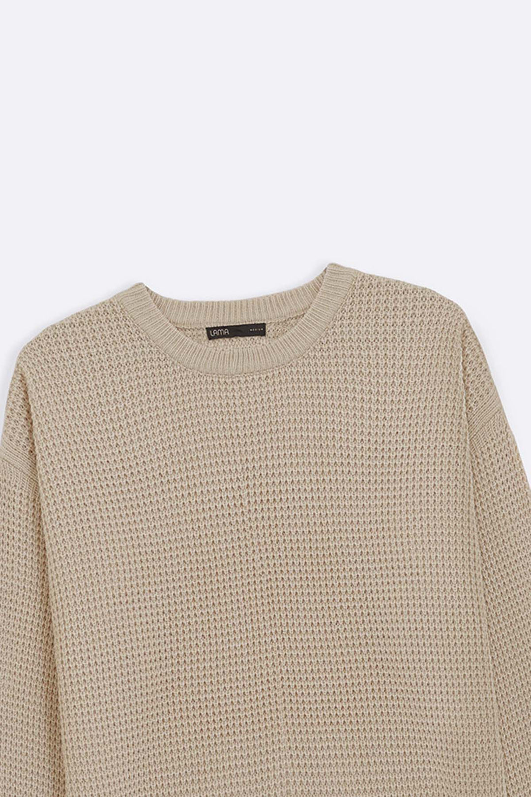 CREAM FISHERMAN SWEATER