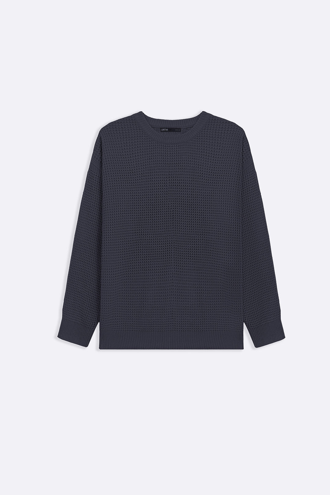 DARK GREY FISHERMAN SWEATER