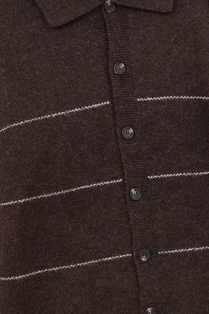 BROWN CLASSIC CARDIGAN