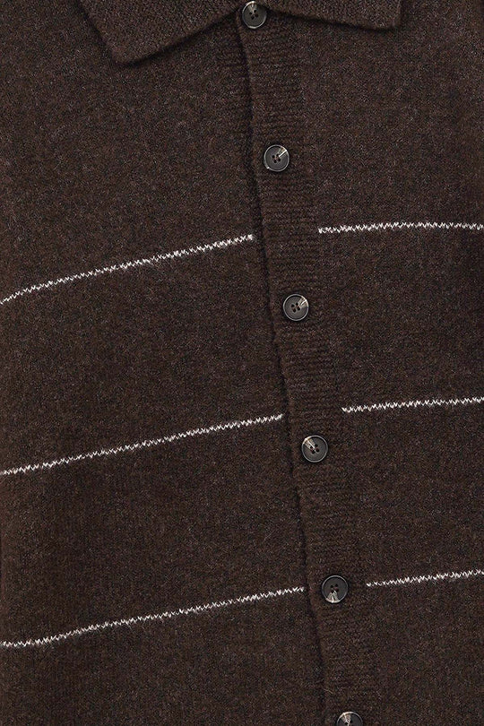 BROWN CLASSIC CARDIGAN
