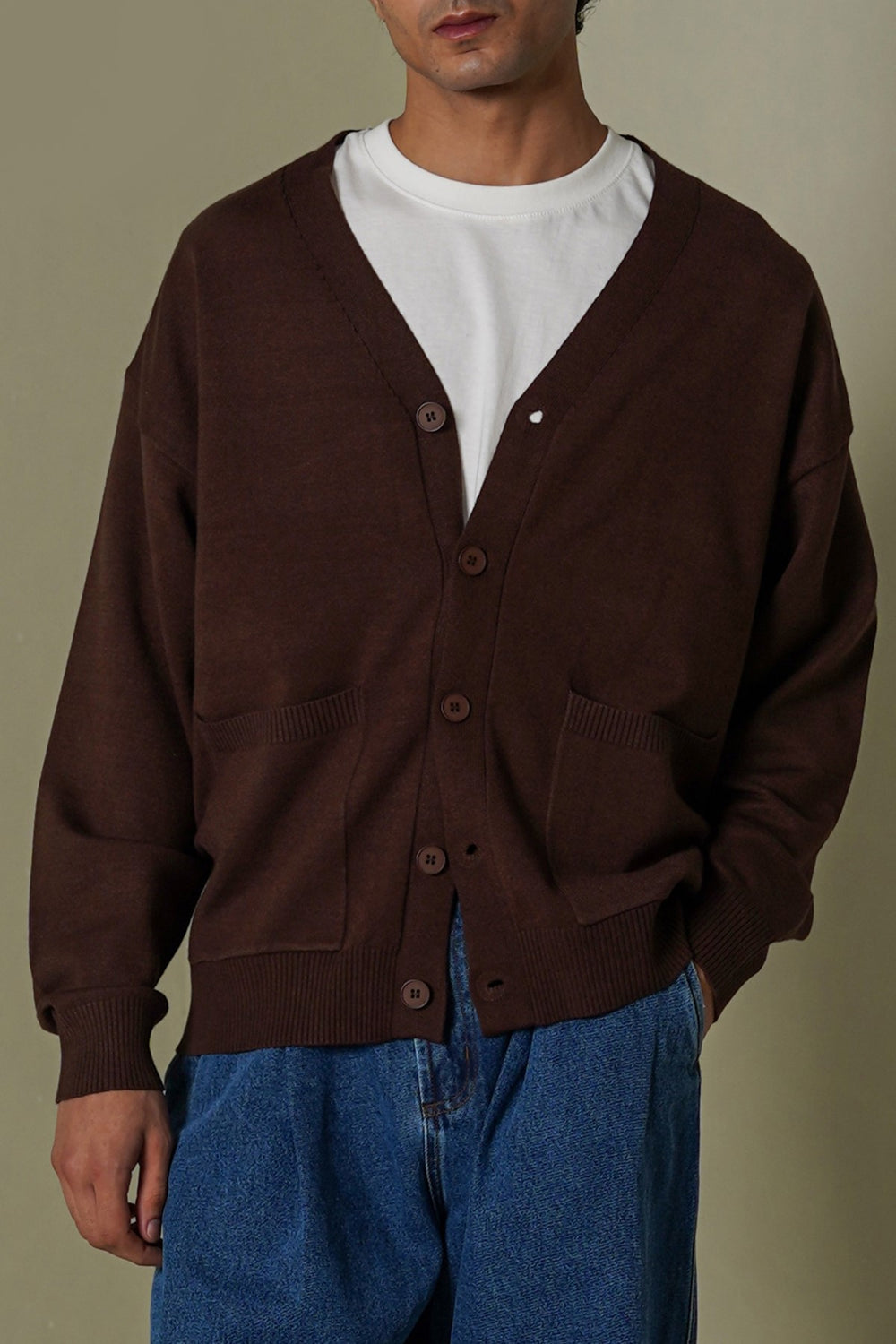 BROWN GRANDPA'S CARDIGAN