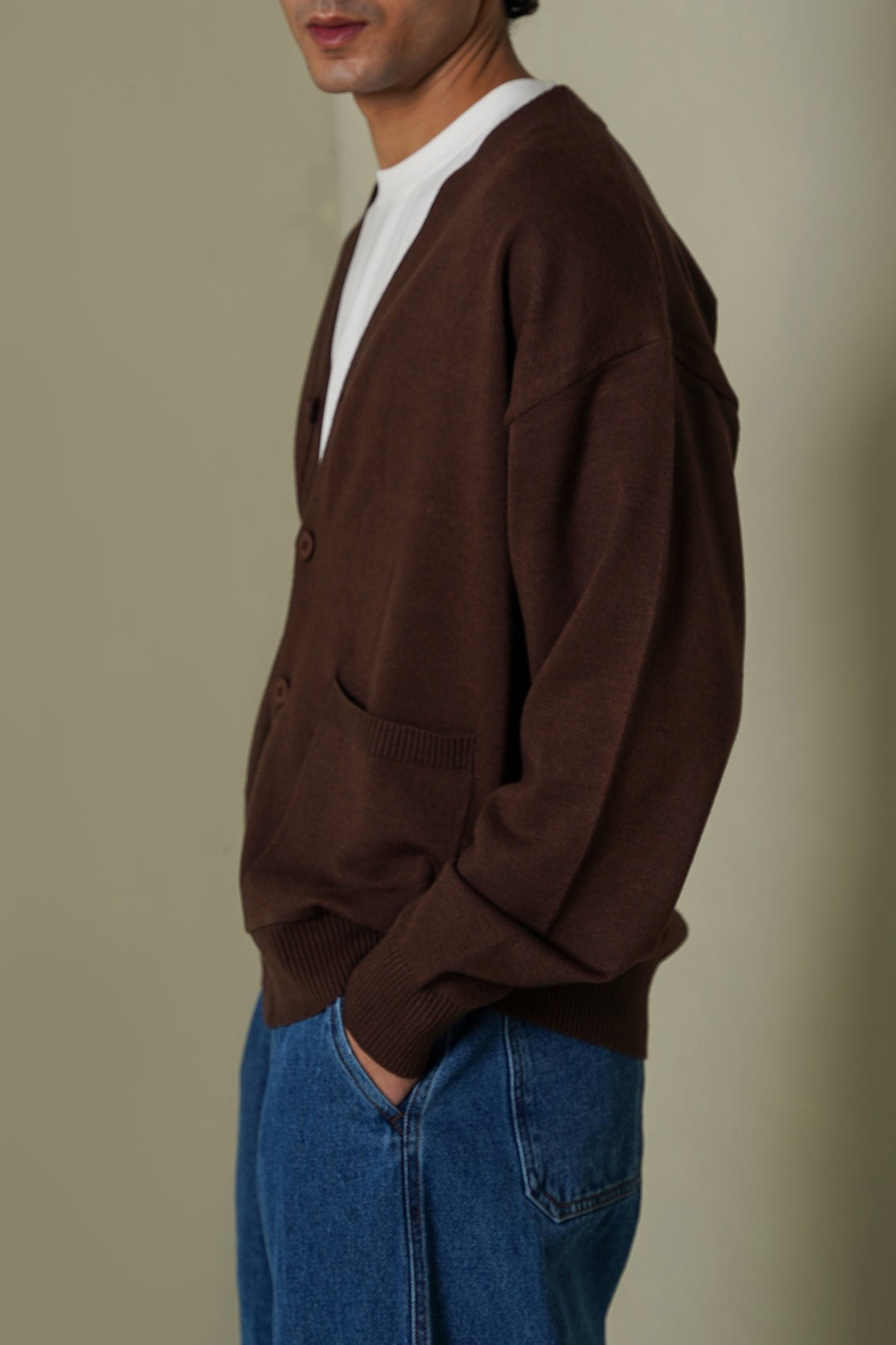BROWN GRANDPA'S CARDIGAN