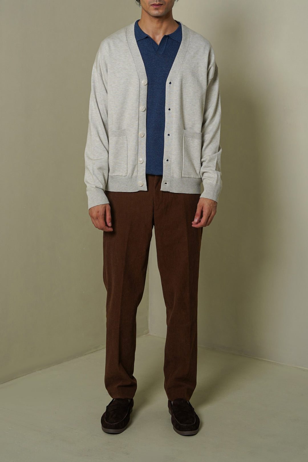 OAT WHITE GRANDPA'S CARDIGAN
