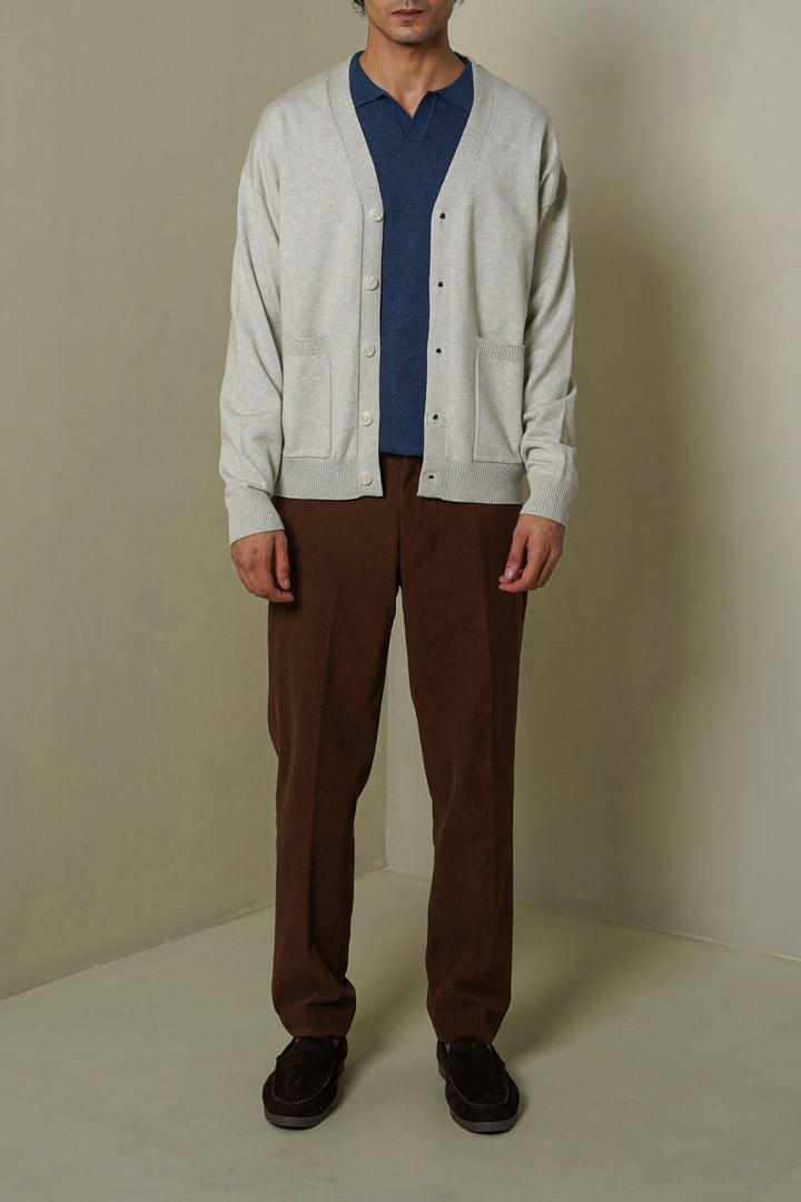 OAT WHITE GRANDPA'S CARDIGAN