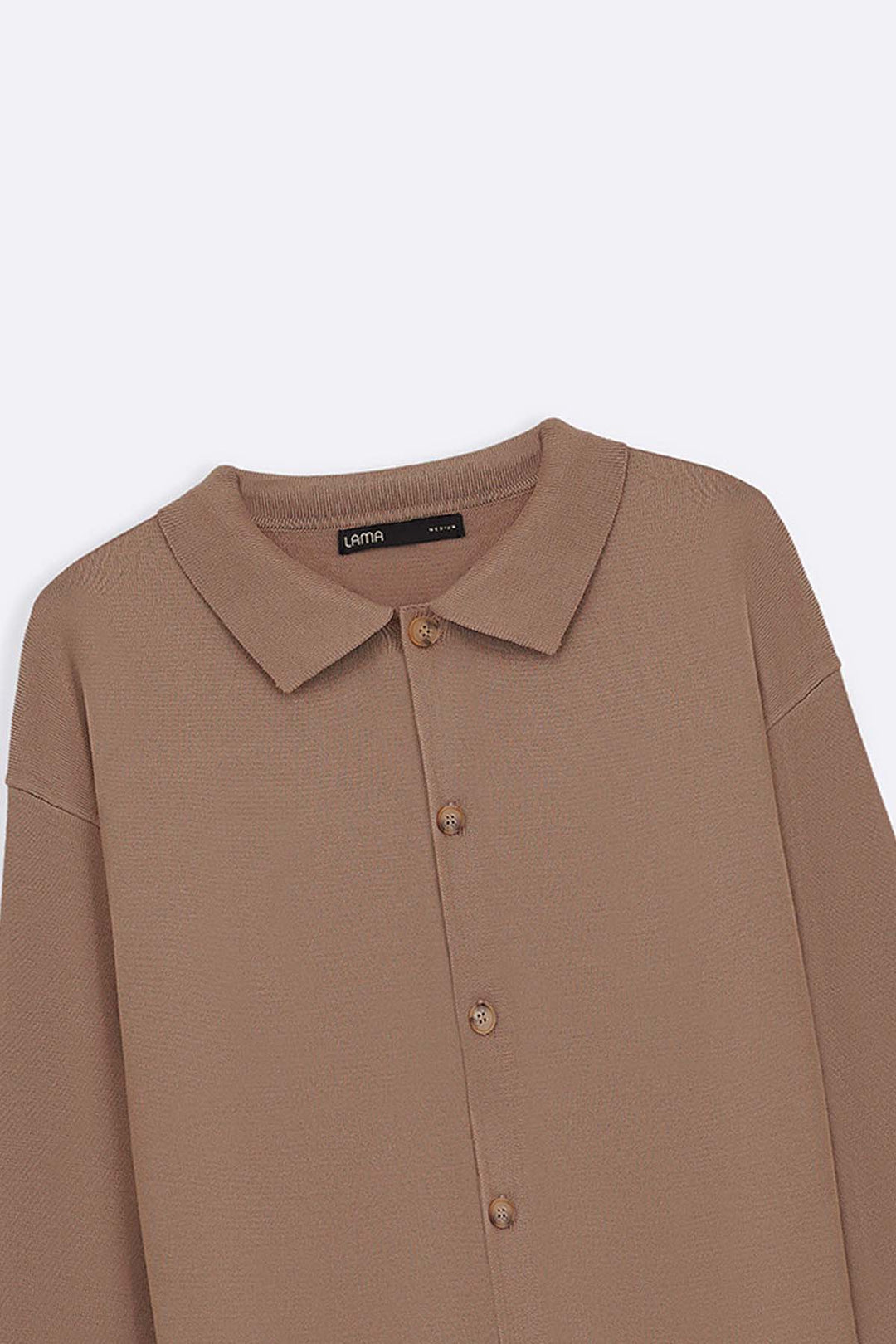 BEIGE OXFORD CARDIGAN