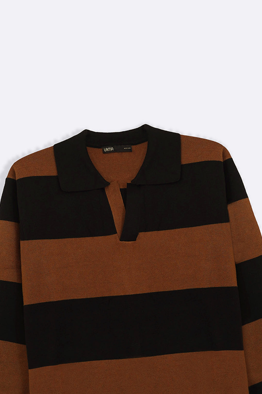 BLACK BROWN RUGBY SWEATER