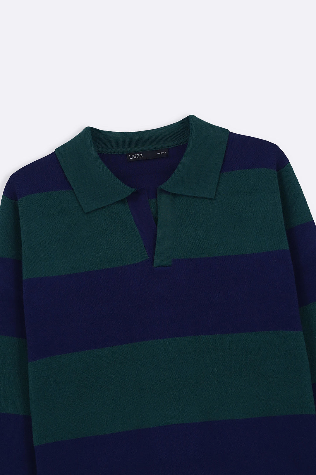 NAVY GREEN RUGBY SWEATER