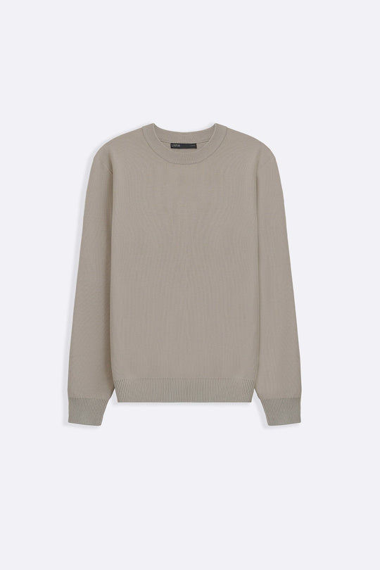 BEIGE CAMBRIDGE CREWNECK SWEATER