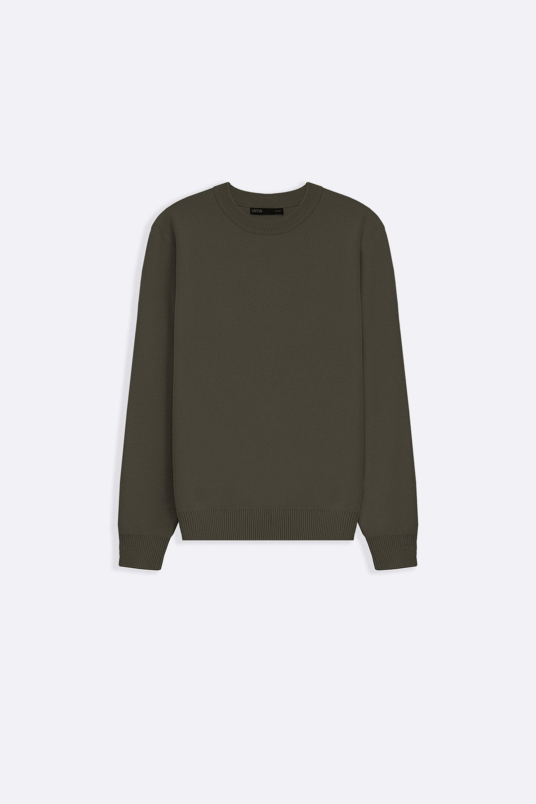 OLIVE CAMBRIDGE CREWNECK SWEATER