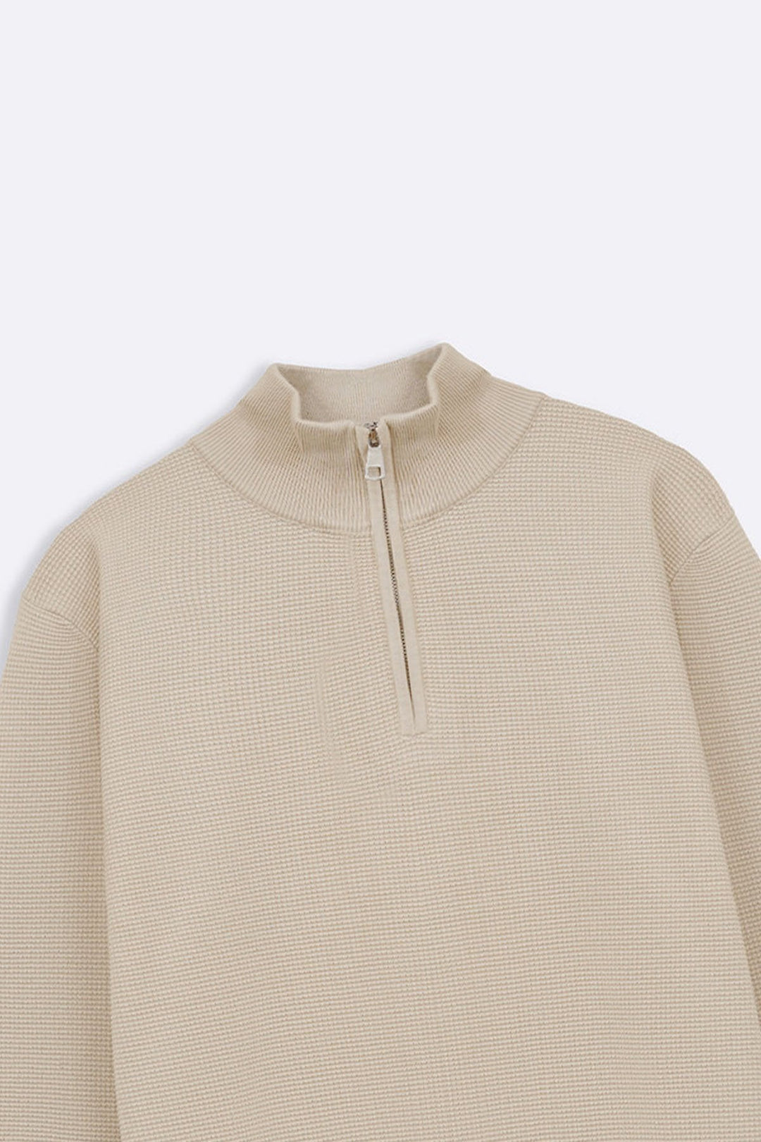 BEIGE TEXTURED JUMPER