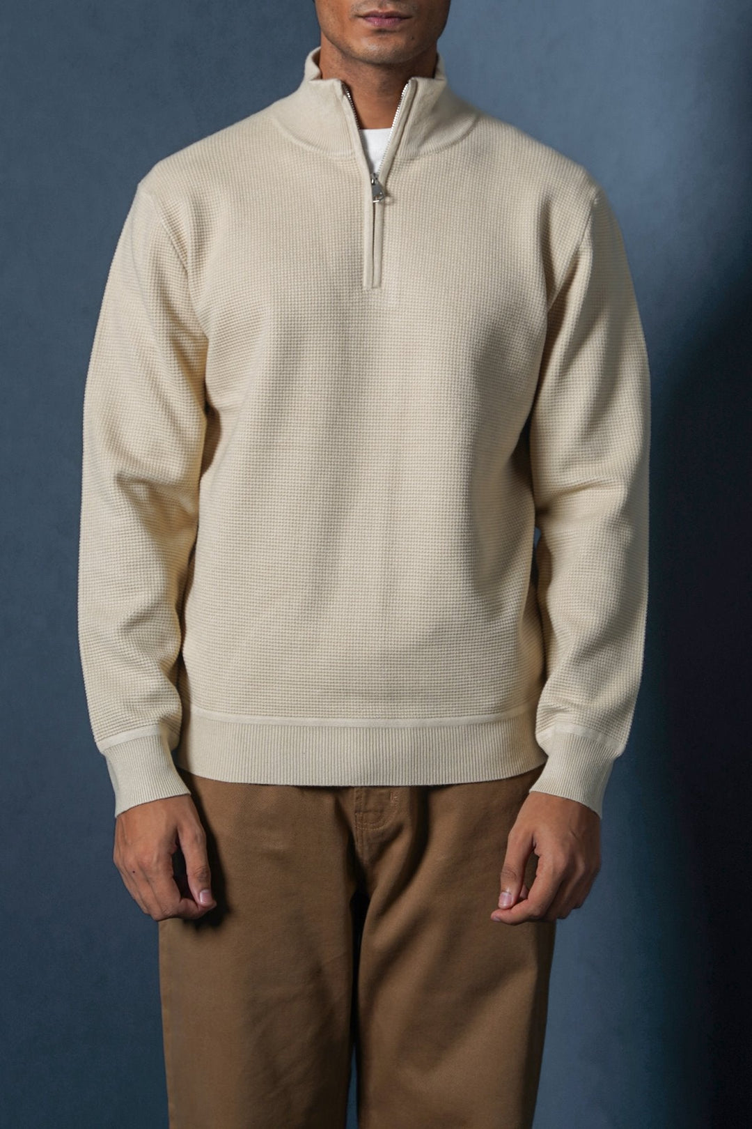 BEIGE TEXTURED JUMPER