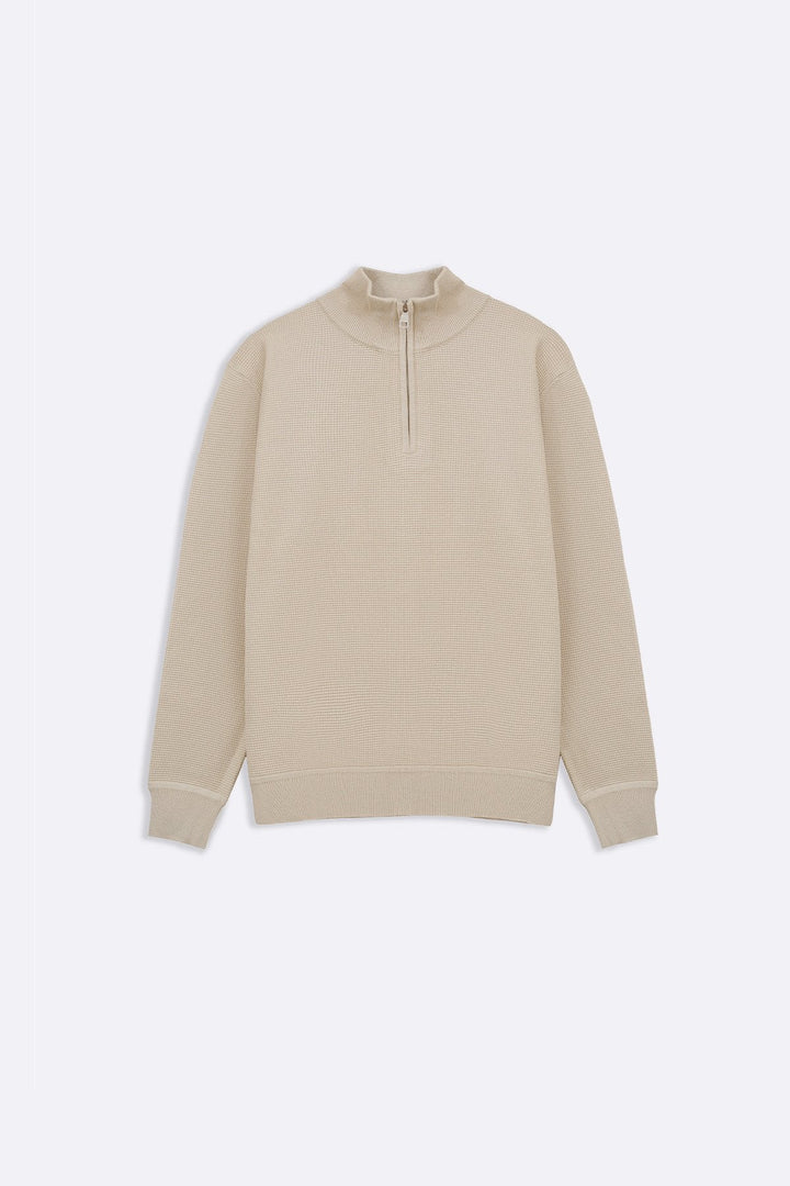 BEIGE TEXTURED JUMPER
