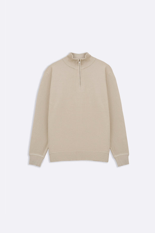 BEIGE TEXTURED JUMPER