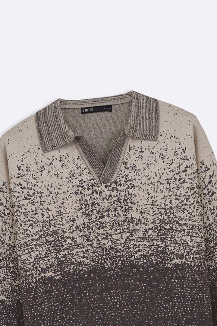 GREY BEIGE FALL DUSK SWEATER