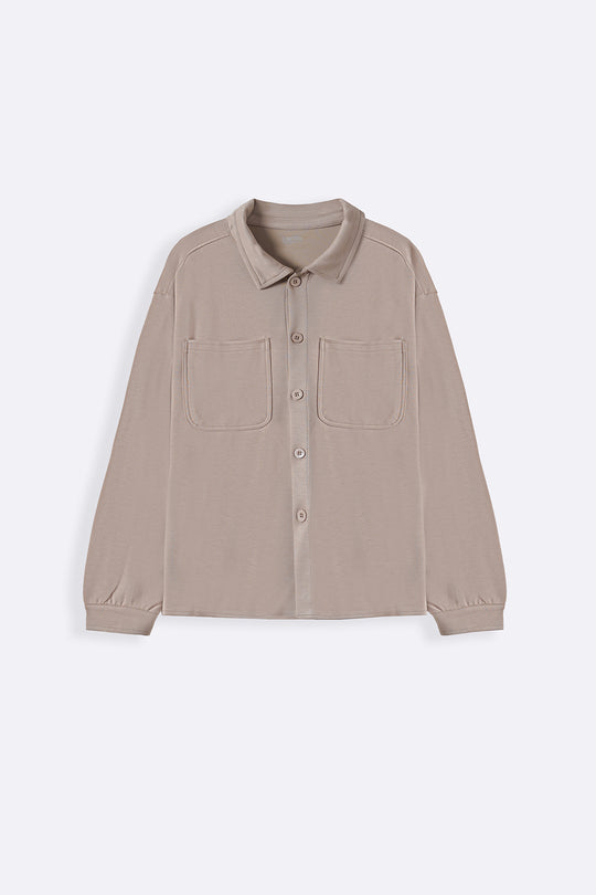 KHAKI CLASSIC SHACKET