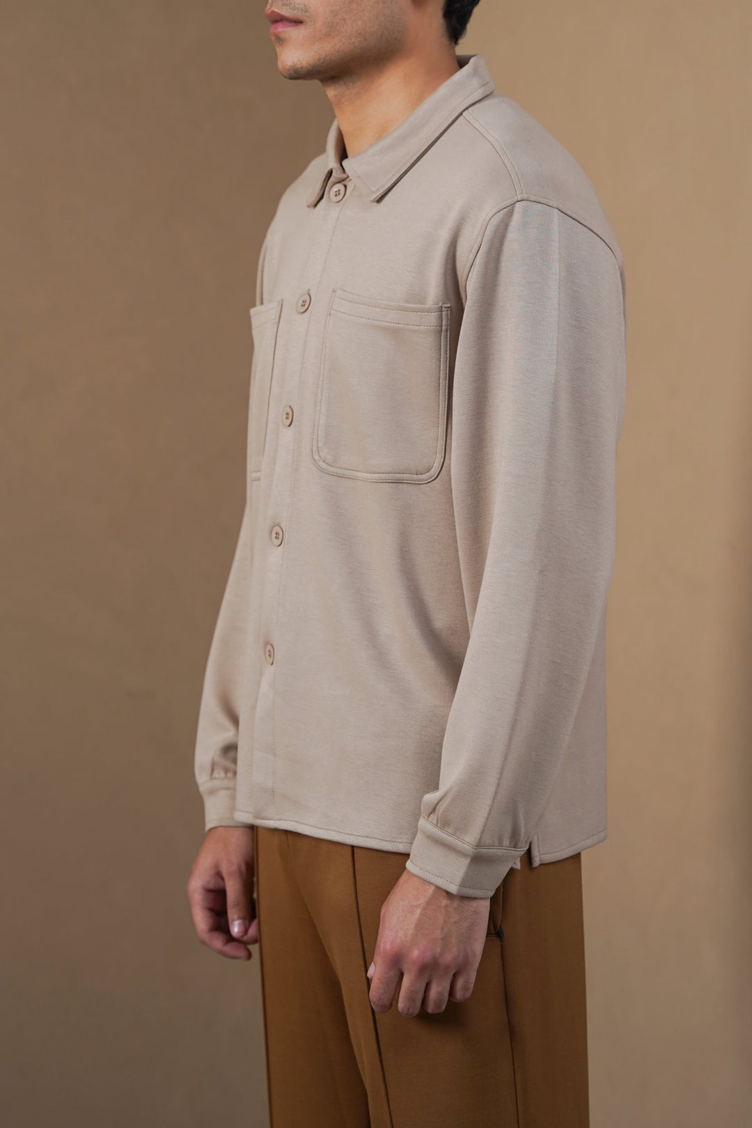 KHAKI CLASSIC SHACKET