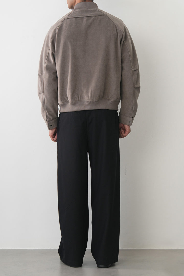 PLEATED BARREL PANTS