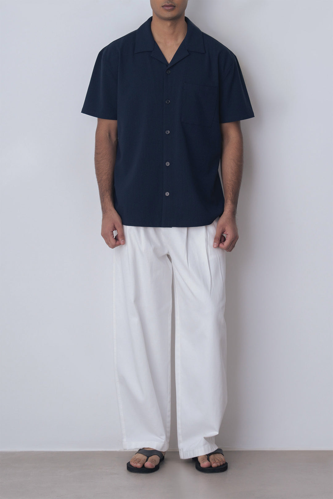 PLEATED BARREL PANTS