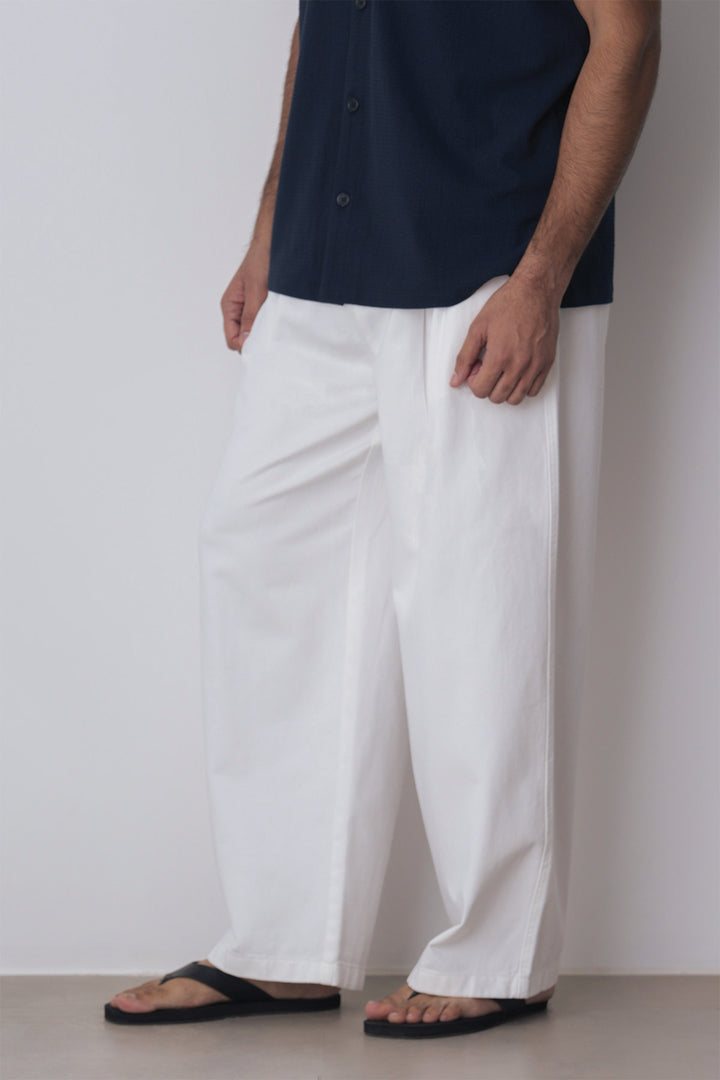 PLEATED BARREL PANTS