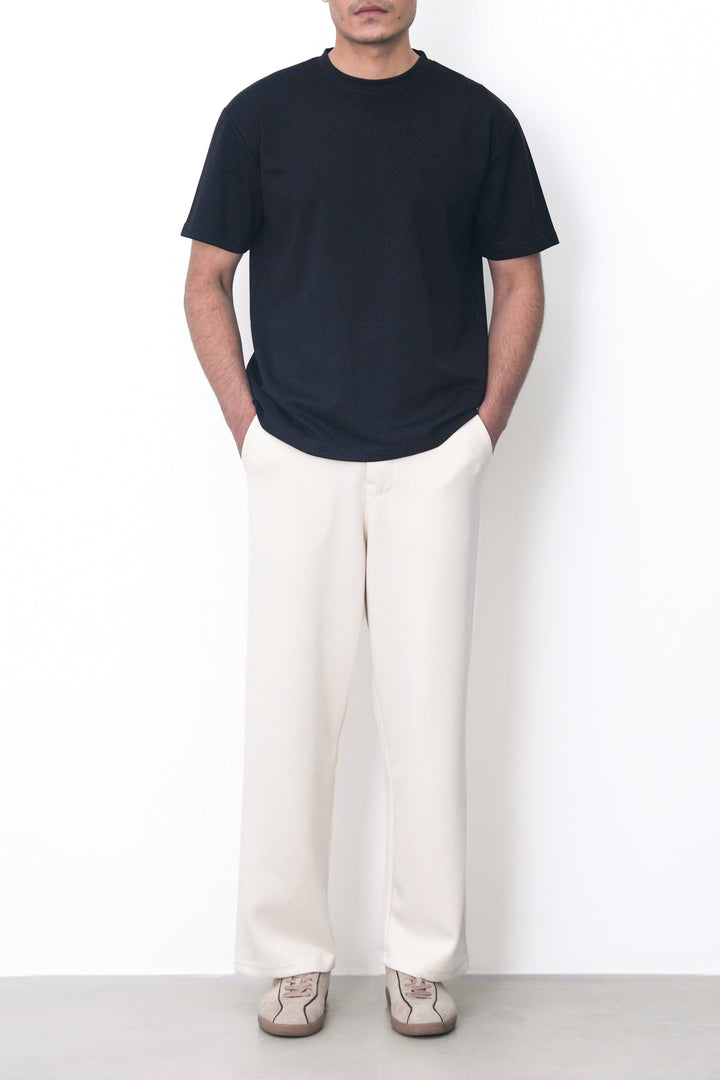 IVORY TAILORED PLEAT PANTS