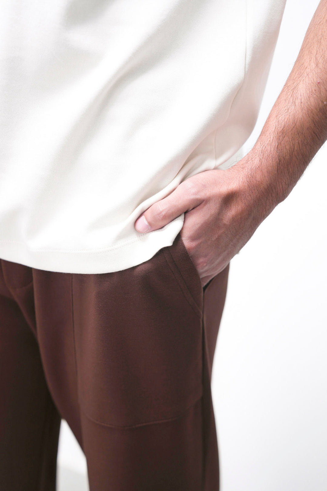 BROWN RELAXED UTILITY PANTS