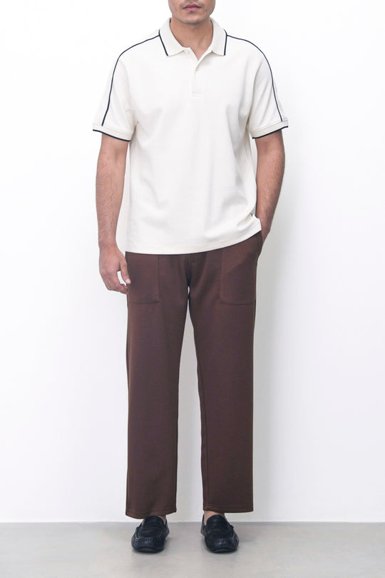 BROWN RELAXED UTILITY PANTS