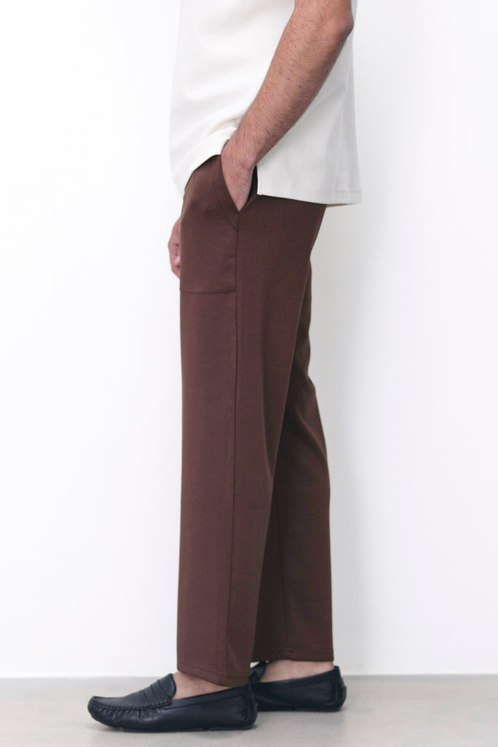 BROWN RELAXED UTILITY PANTS