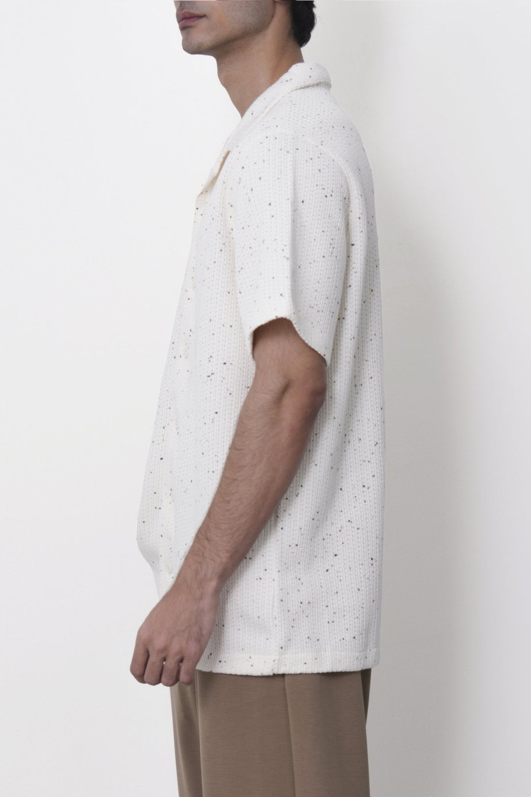 IVORY COASTAL FLECK COLLARED SHIRT