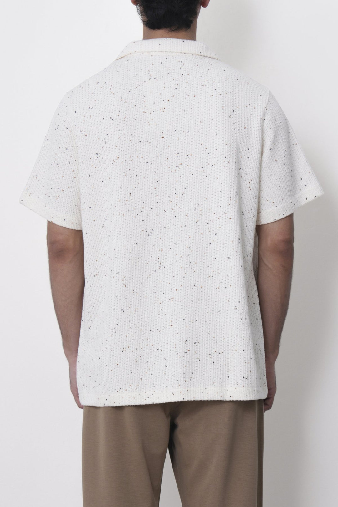 IVORY COASTAL FLECK COLLARED SHIRT