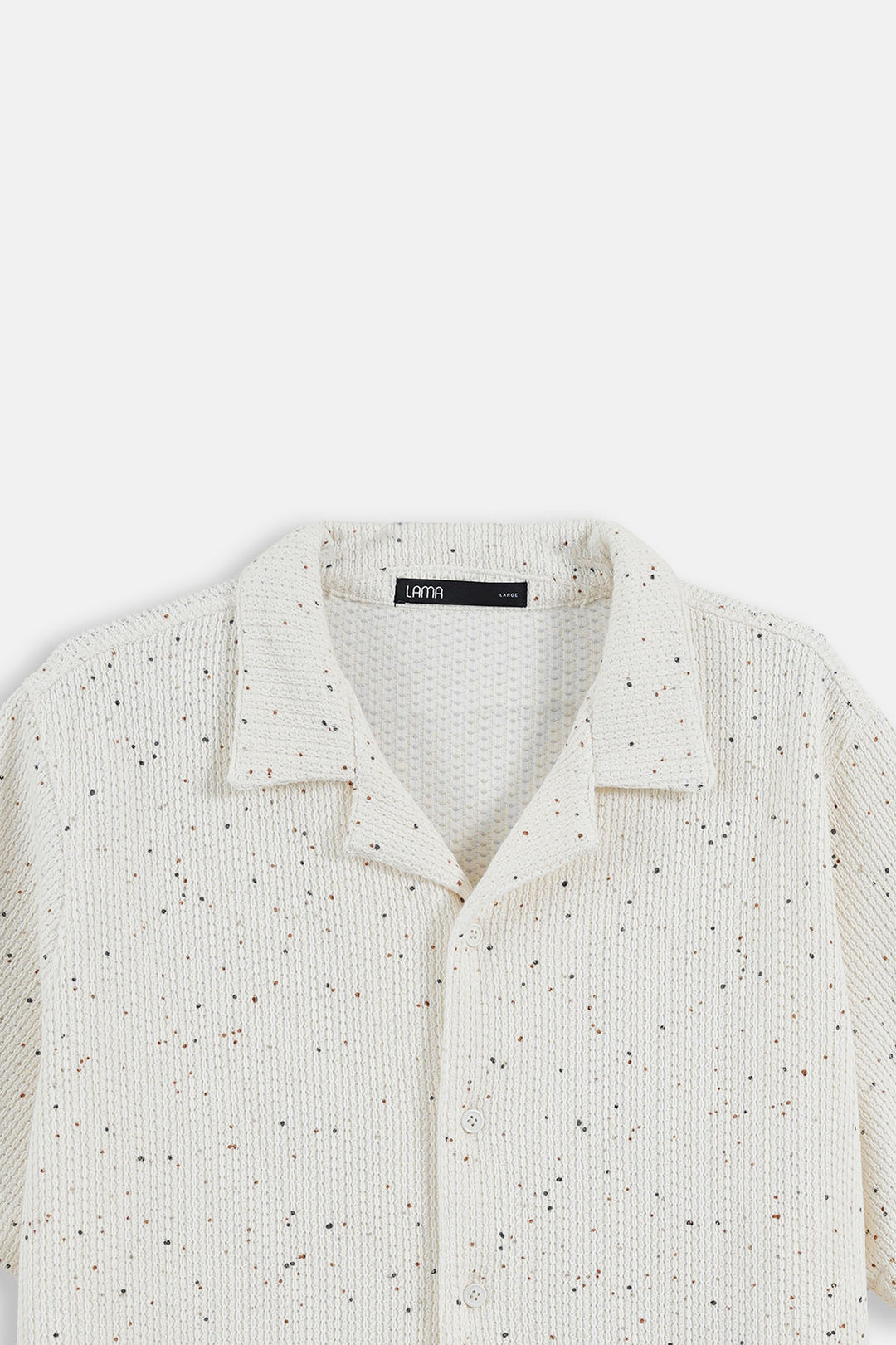 IVORY COASTAL FLECK COLLARED SHIRT