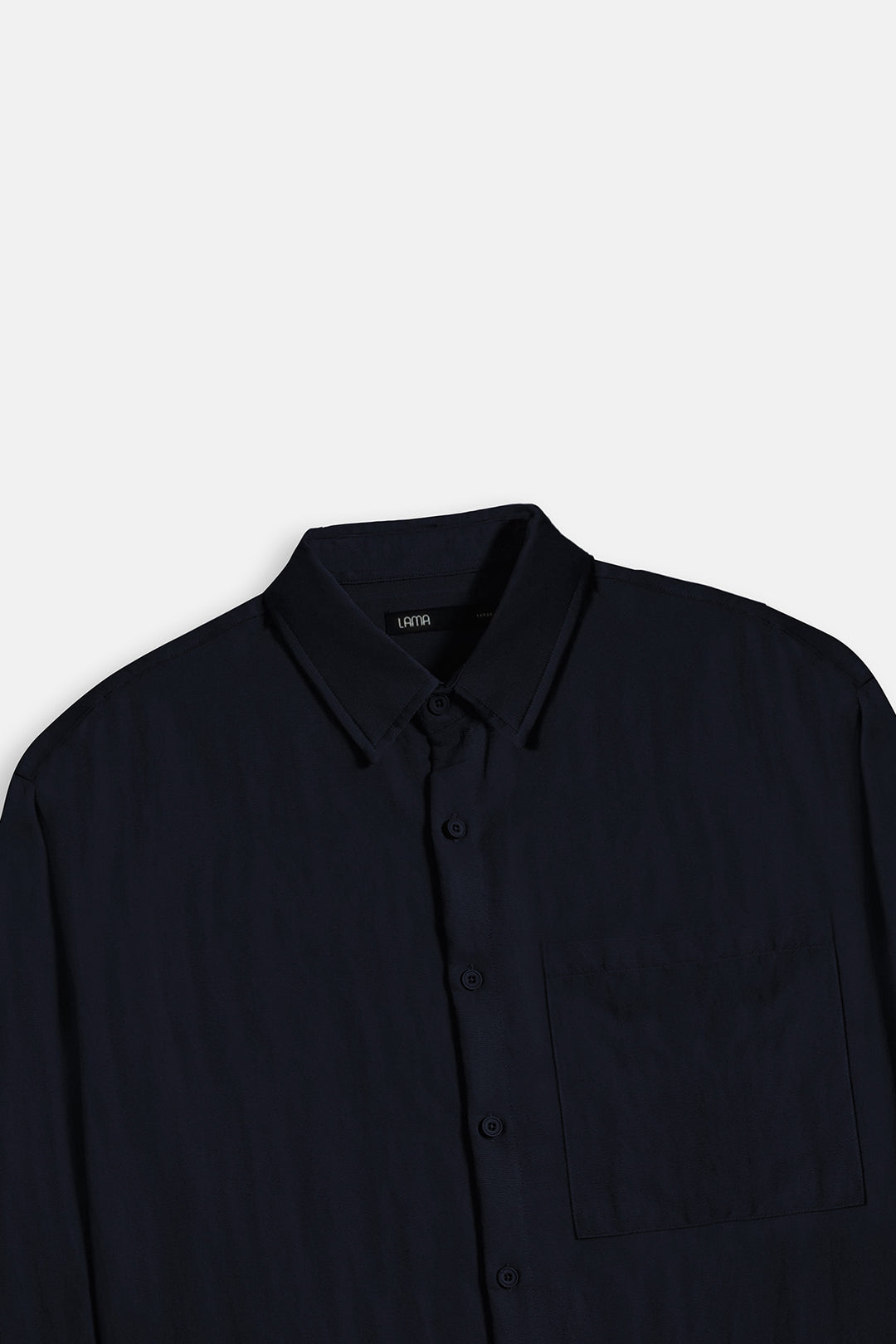NAVY RELAXED TWILL SHIRT