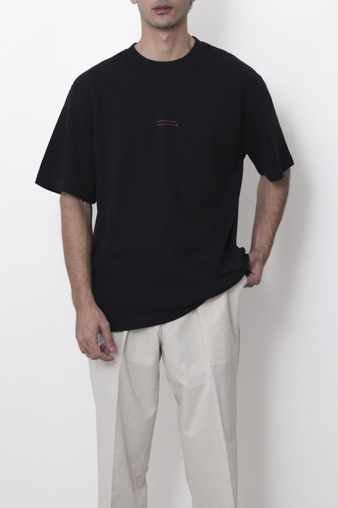 BLACK WORDS HAVE TWO MEANINGS TEE
