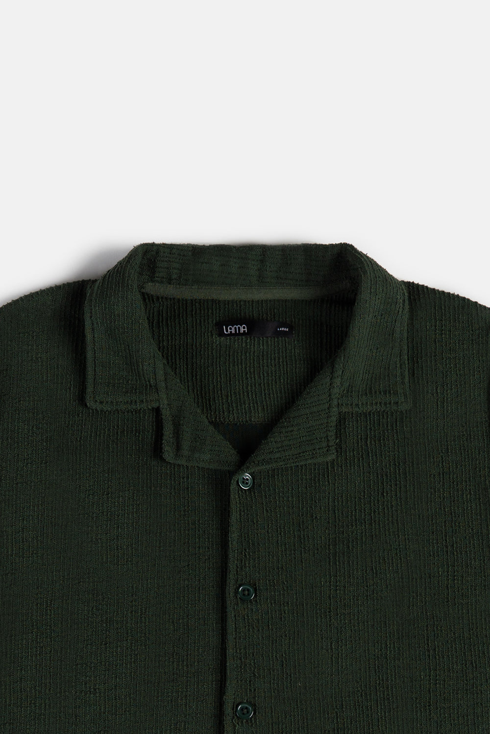 FOREST GREEN RESORT COLLAR SHIRT