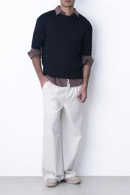 BLACK CLASSIC CREW TEE