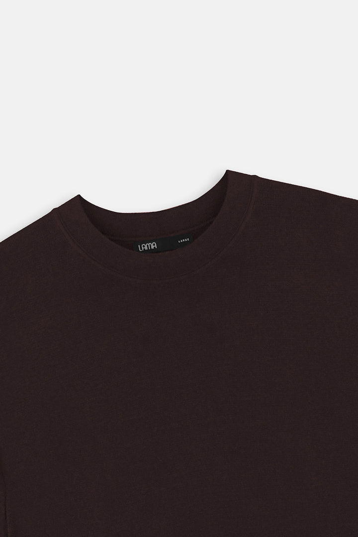 BROWN CLASSIC CREW TEE
