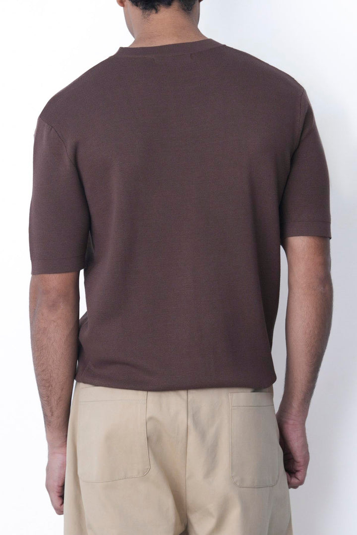 BROWN CLASSIC CREW TEE