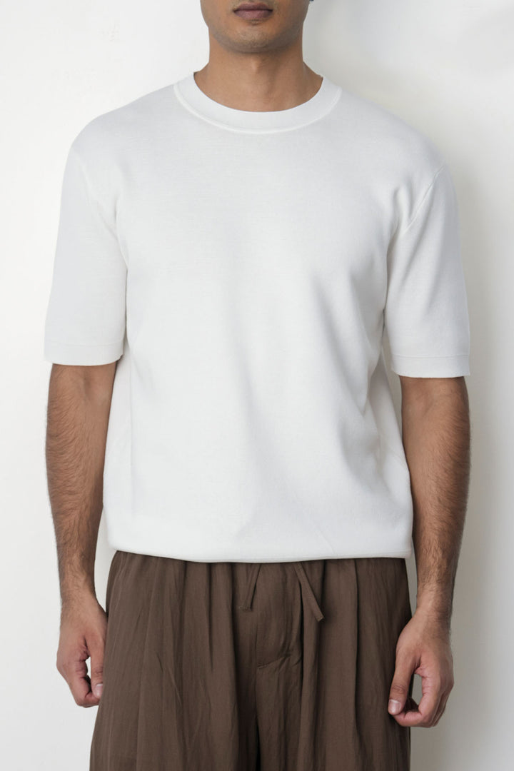 WHITE CLASSIC CREW TEE
