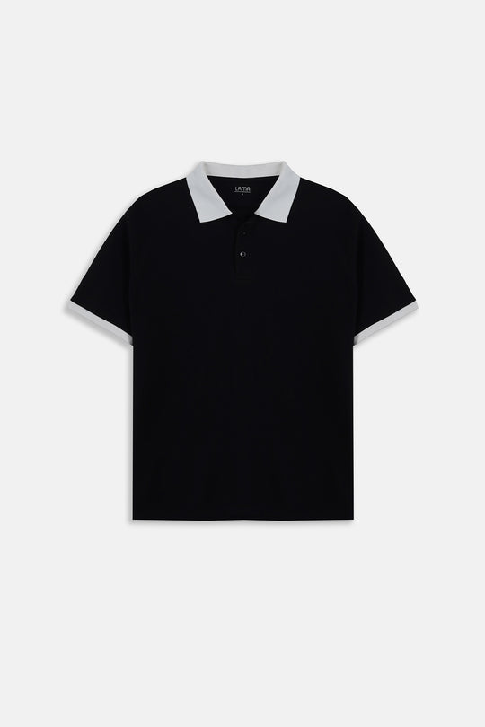 BLACK HERITAGE CONTRAST POLO