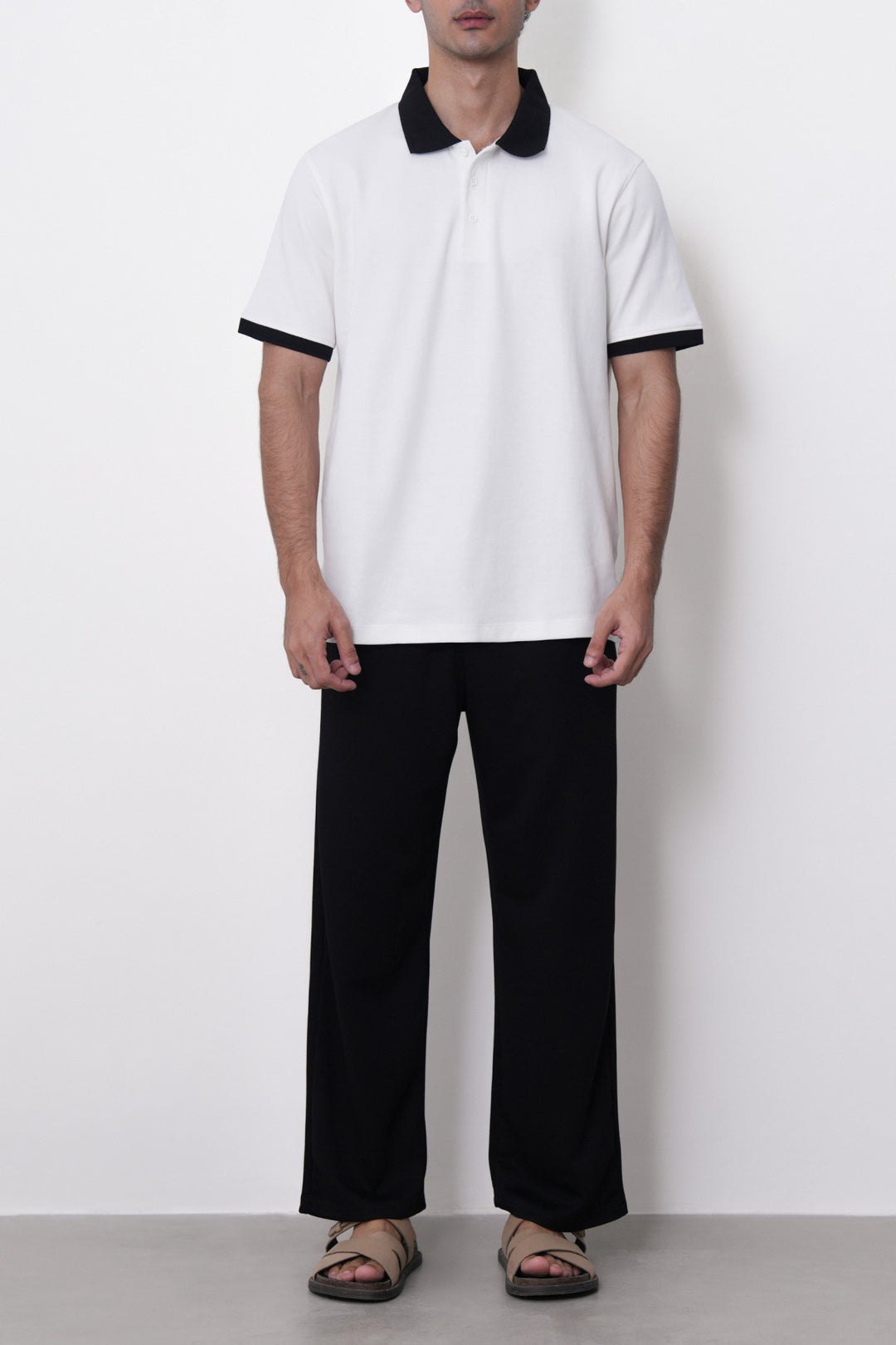 WHITE HERITAGE CONTRAST POLO