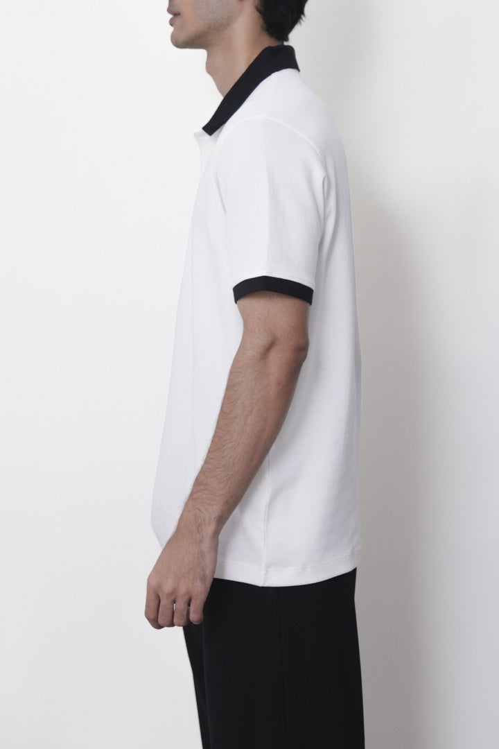 WHITE HERITAGE CONTRAST POLO