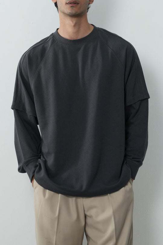 CHARCOAL DAILY RAGLAN SHIRT