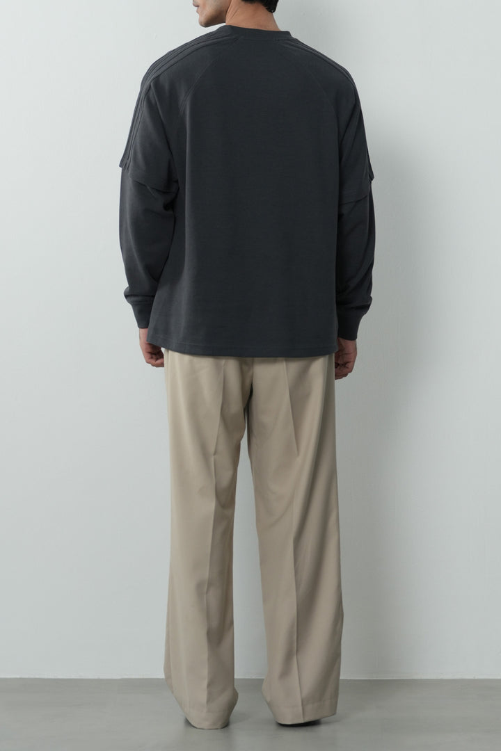 CHARCOAL DAILY RAGLAN SHIRT