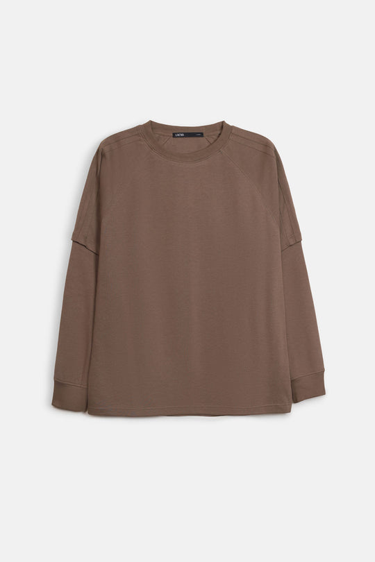 DARK BROWN DAILY RAGLAN SHIRT
