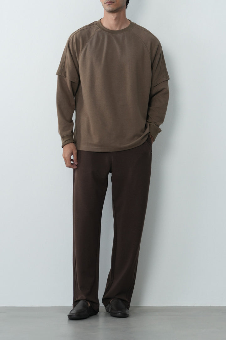 DARK BROWN DAILY RAGLAN SHIRT