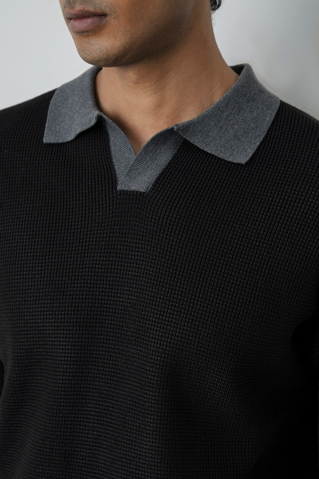 CONTRAST COLLAR POLO