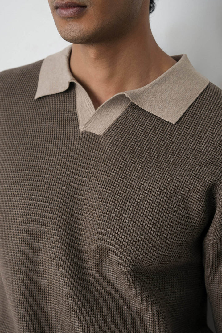 CONTRAST COLLAR POLO